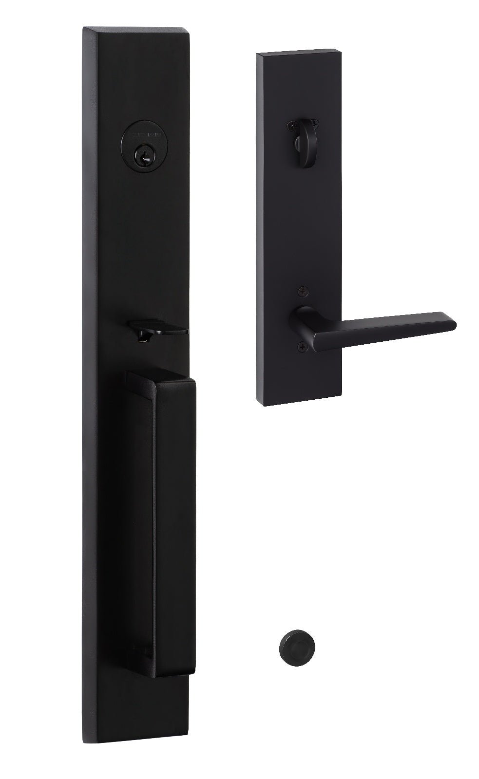 Sure-Loc VL507-BS FBL flat black single cylinder handleset with trim