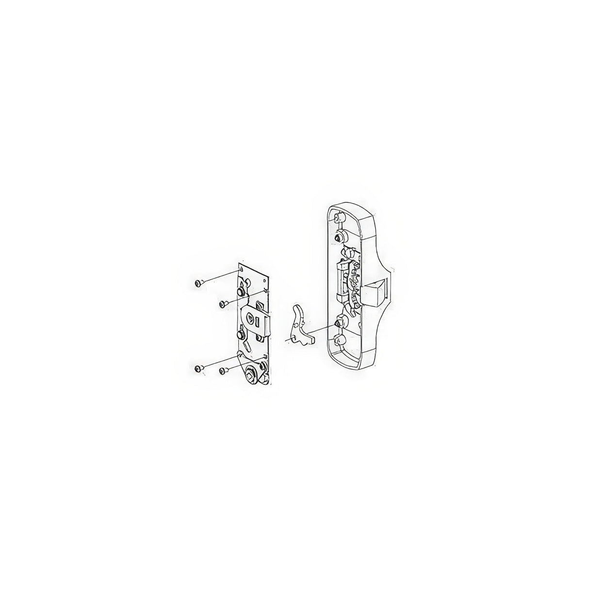 Von Duprin 05010326 050103 Knob / Lever Backplate Conversion Kit Polished Chrome