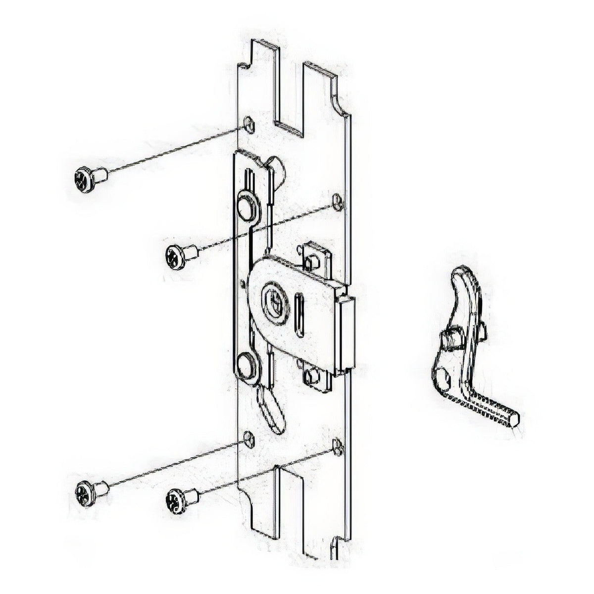 Von Duprin 05010710B 050107 Thumbpiece Fire Rated Backplate Conversion Kit Oil Rubbed Bronze