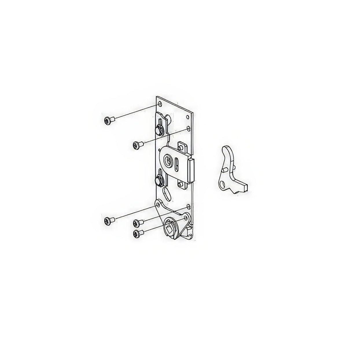 Von Duprin 05010810B 050108 Knob Lever Fire Rated Backplate Conversion Oil Rubbed Bronze