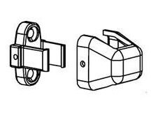Von Duprin 10595228 satin aluminum rod guide