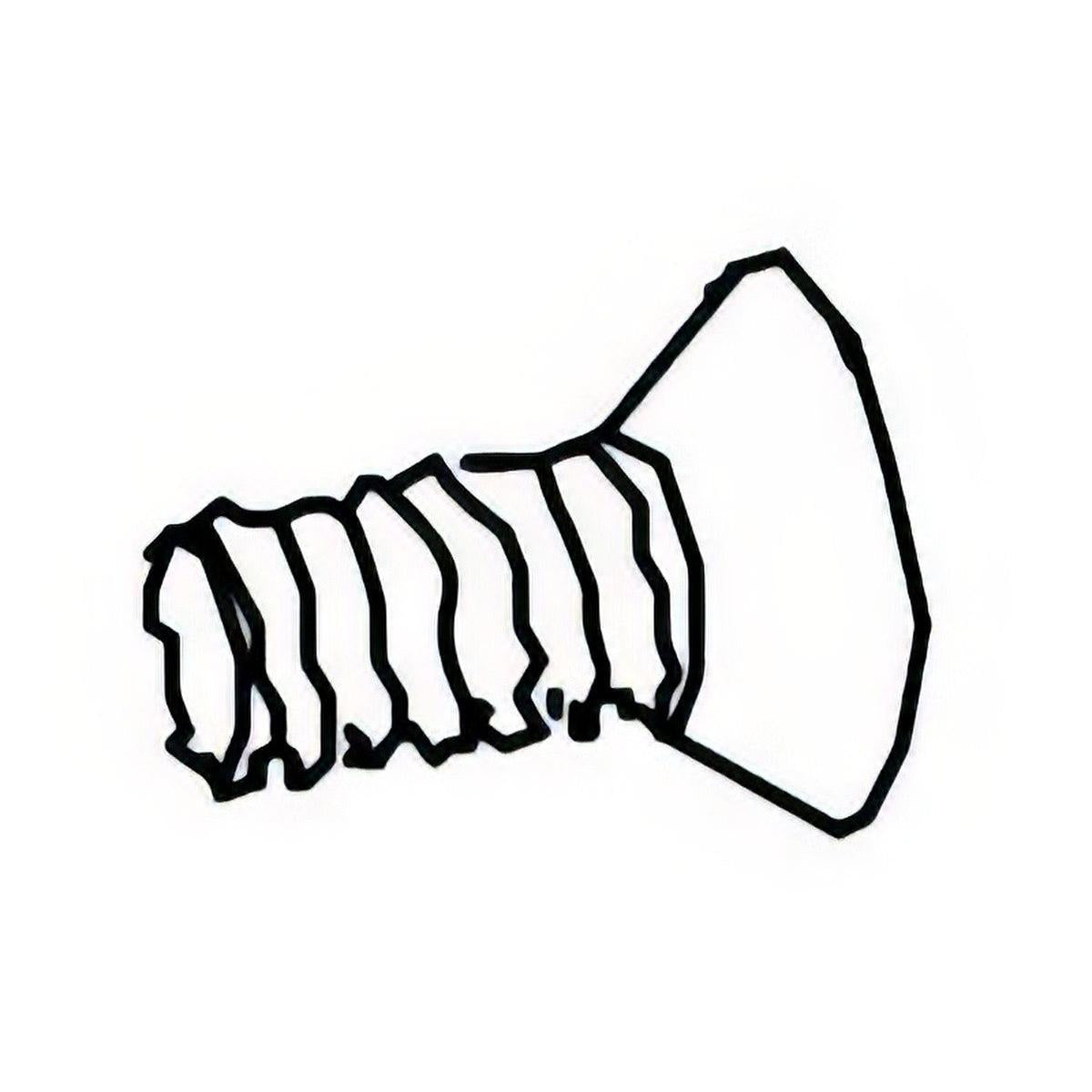 Von Duprin 90090132D Old Style End Cap Screw Package for 9847 / 9947 / 9947 Series Exit Device Satin Stainless Steel