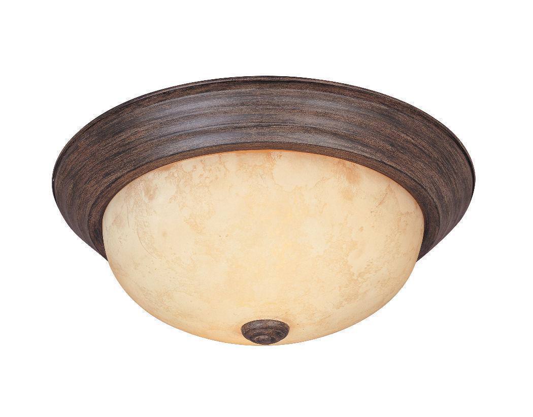 Designers Fountain 1257S-WM-AM warm mahogany flushmount light fixture