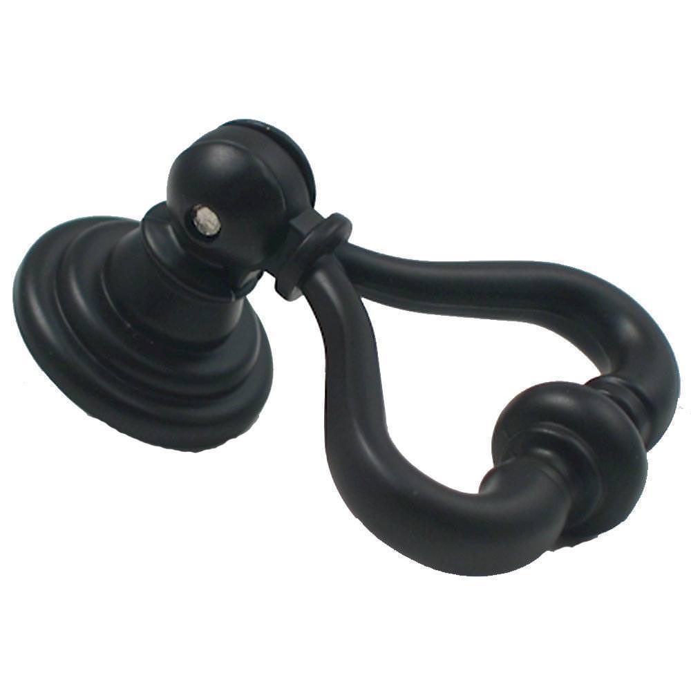 Rusticware Cabinet Hardware drop pull in polished brass, additional view