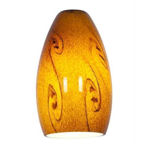 Access Lighting 23111-BLUSKY Inari Silk glass shade in satin stainless, additional view