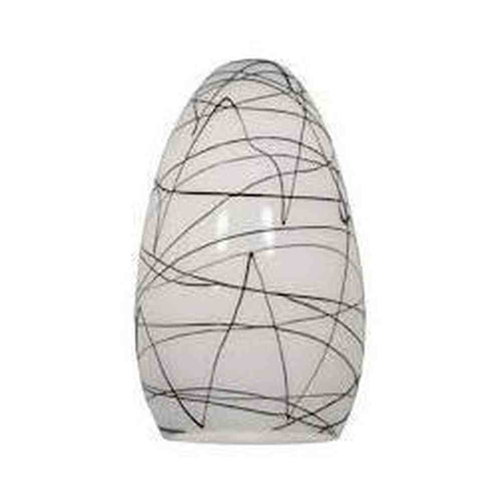 Access Lighting 23112-BLWH black white glass shade