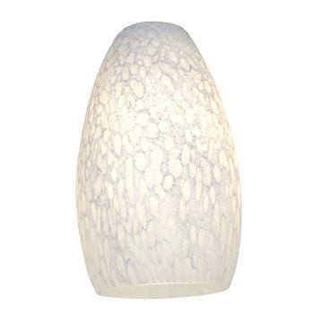 Access Lighting Inari Silk glass shade in satin stainless, additional view