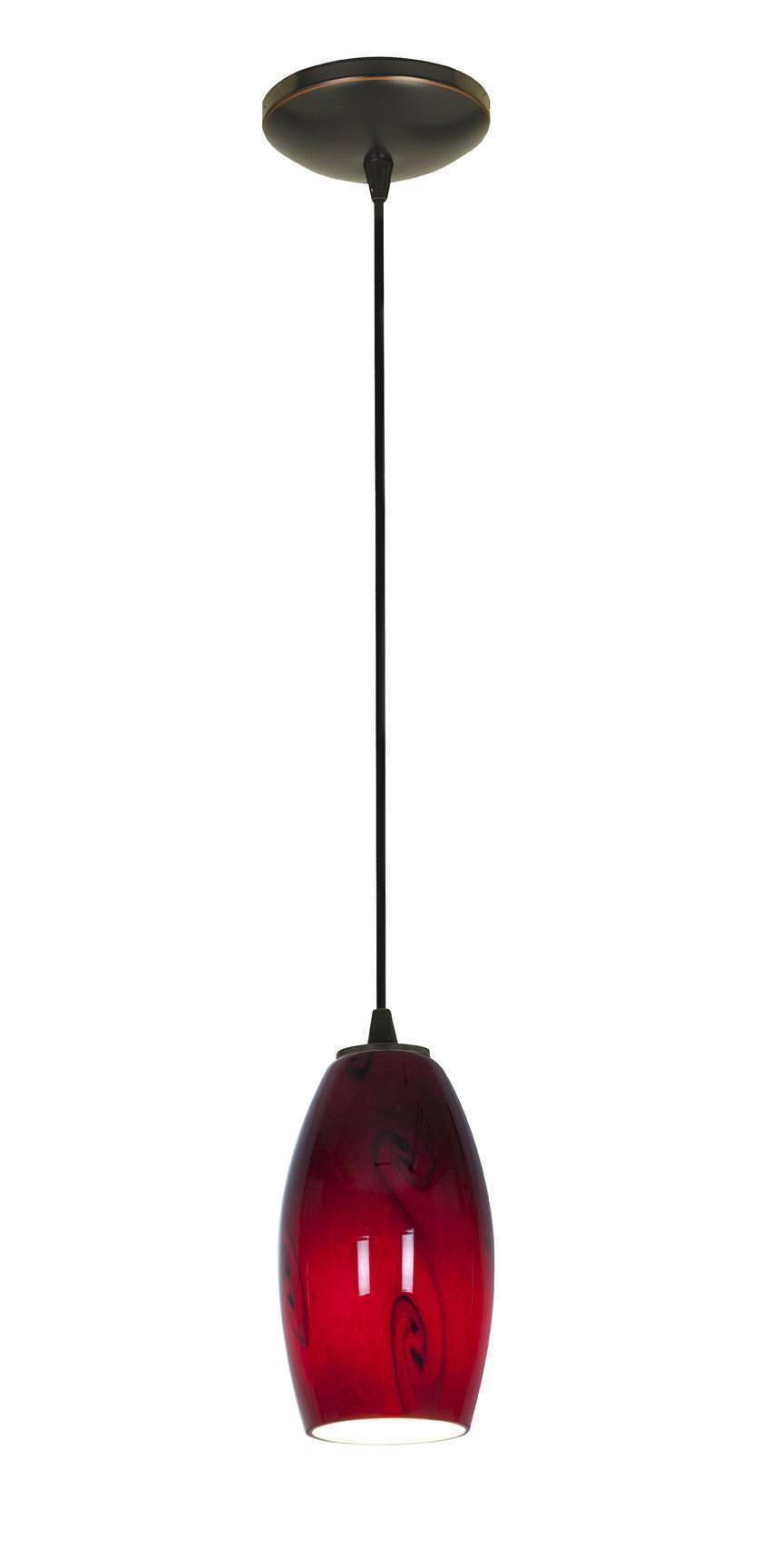Access Lighting Sydney glass pendant light in satin stainless, additional view