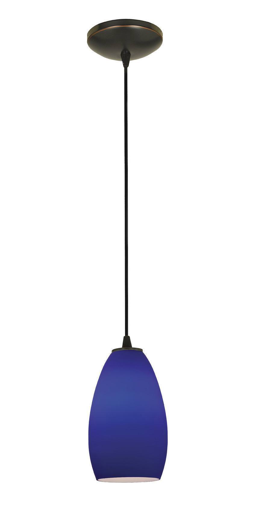 Access Lighting Sydney glass pendant light in satin stainless, additional view