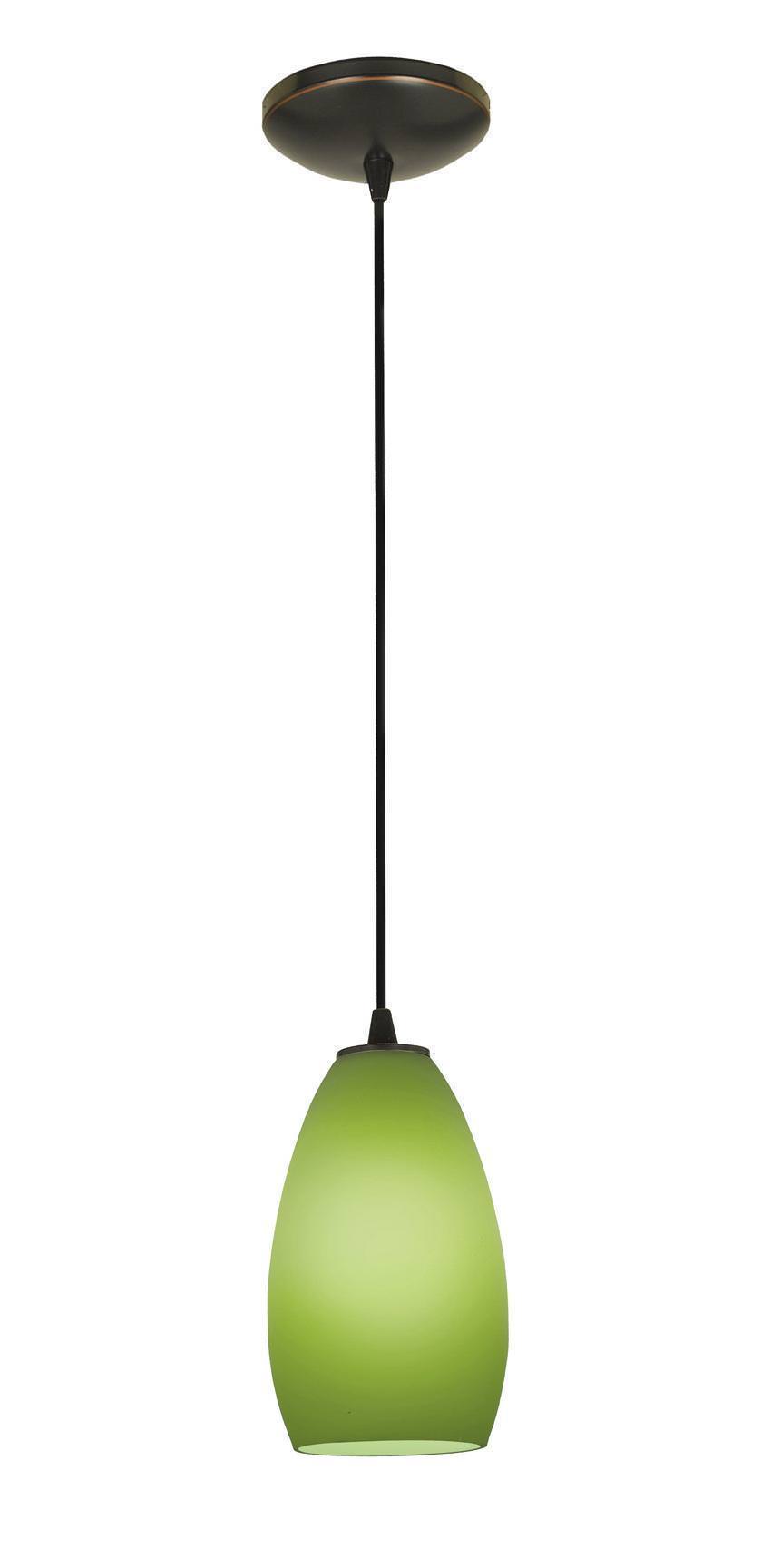 Access Lighting Sydney glass pendant light in satin stainless, additional view
