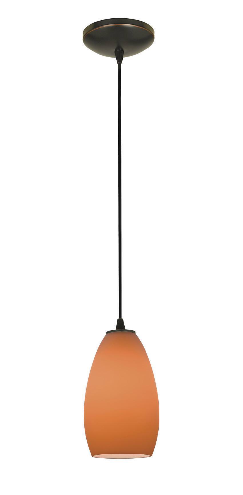 Access Lighting Sydney glass pendant light in satin stainless, additional view