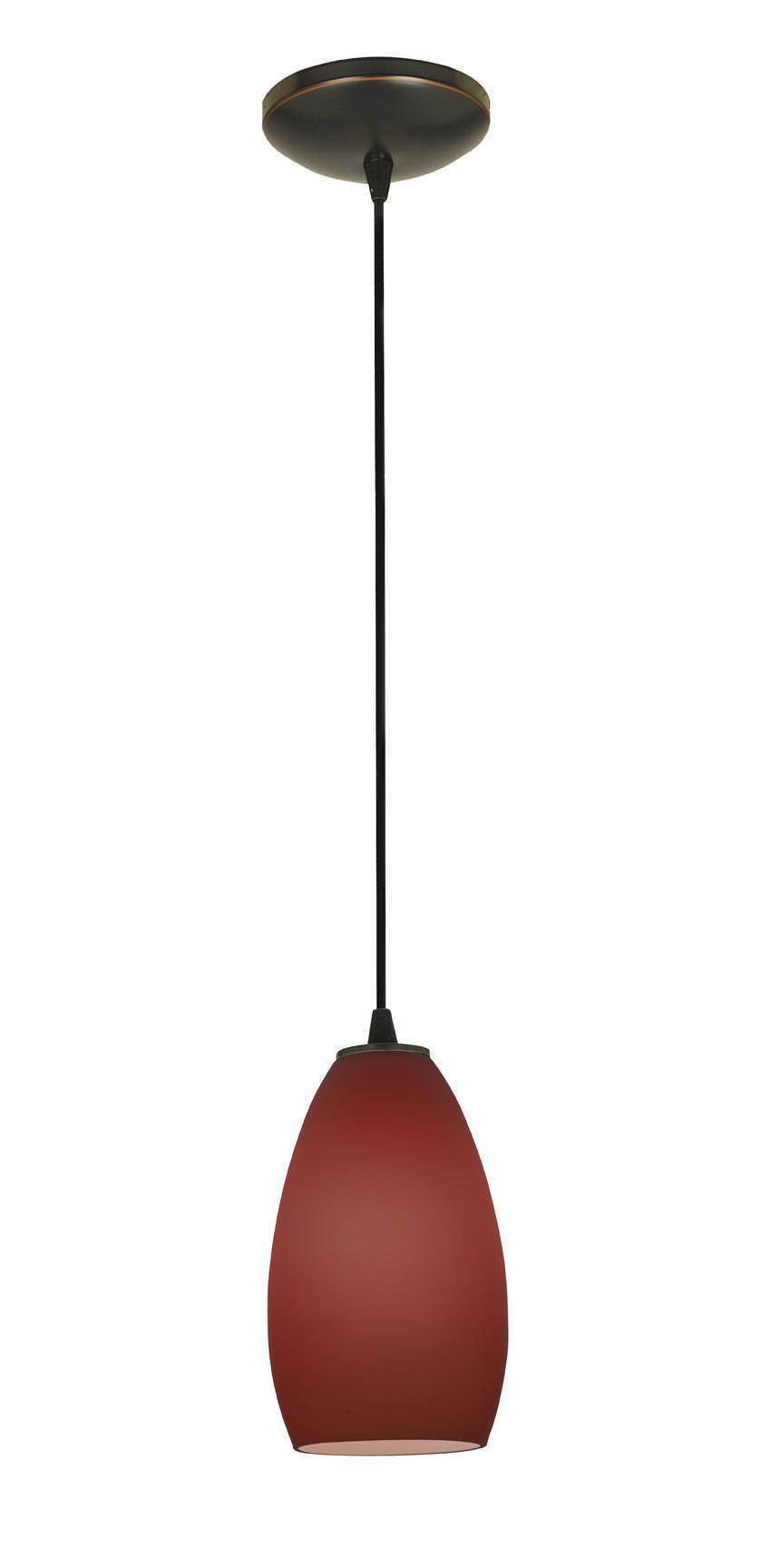 Access Lighting Sydney glass pendant light in satin stainless, additional view