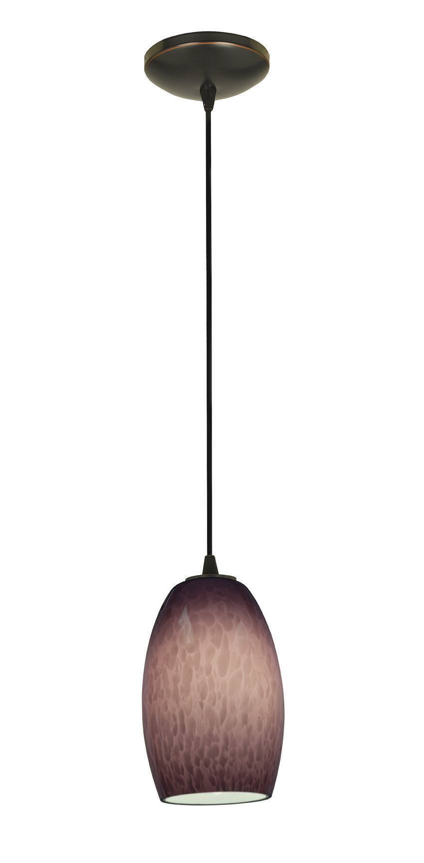 Access Lighting Sydney glass pendant light in satin stainless, additional view