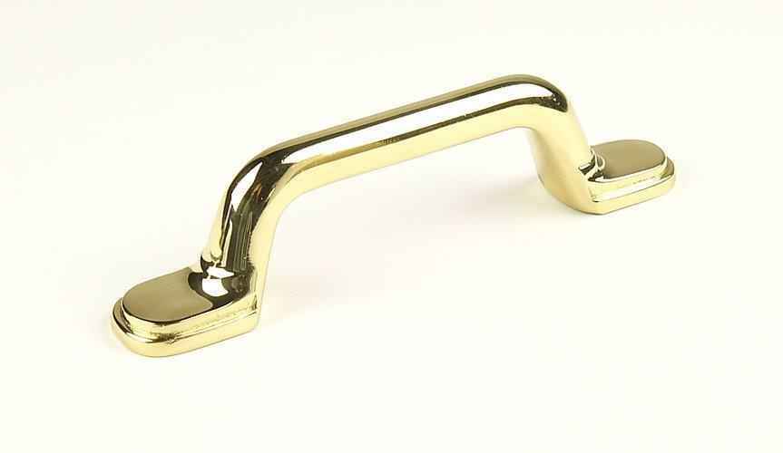 Century Hardware 14943-3 polished brass cabinet pull handle