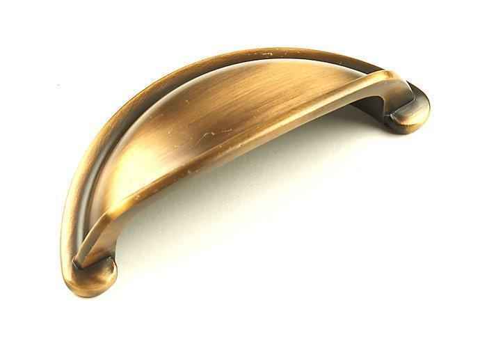 Century Hardware Lisbon cup pull in satin stainless, additional view