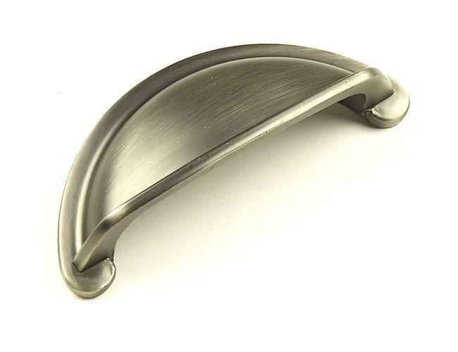 Century Hardware Lisbon cup pull in satin stainless, additional view