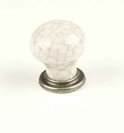 Century Hardware 27415-APGY antique pewter/grey crackle cabinet knob