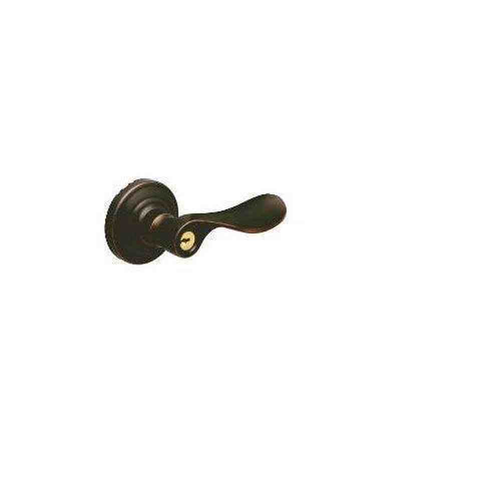 Schlage F51ACHP716AND aged bronze keyed entry door lever