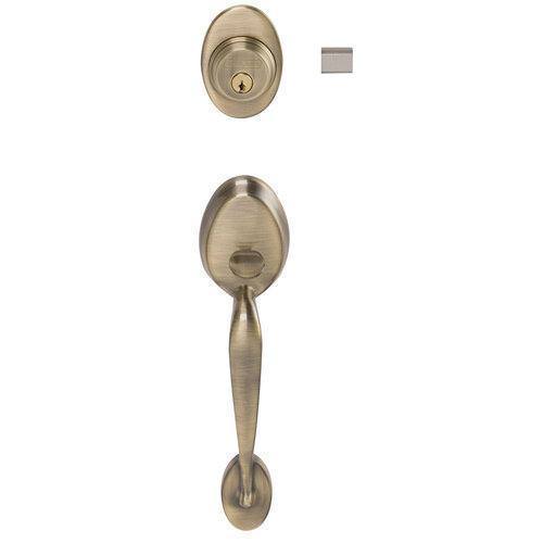 Schlage F62-PLY-ELA Plymouth Double Cylinder Handleset