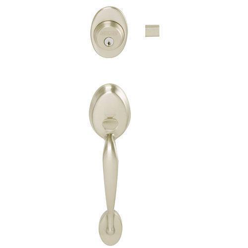 Schlage F62-PLY-FLA-RH Right Hand Plymouth Double Cylinder Handleset