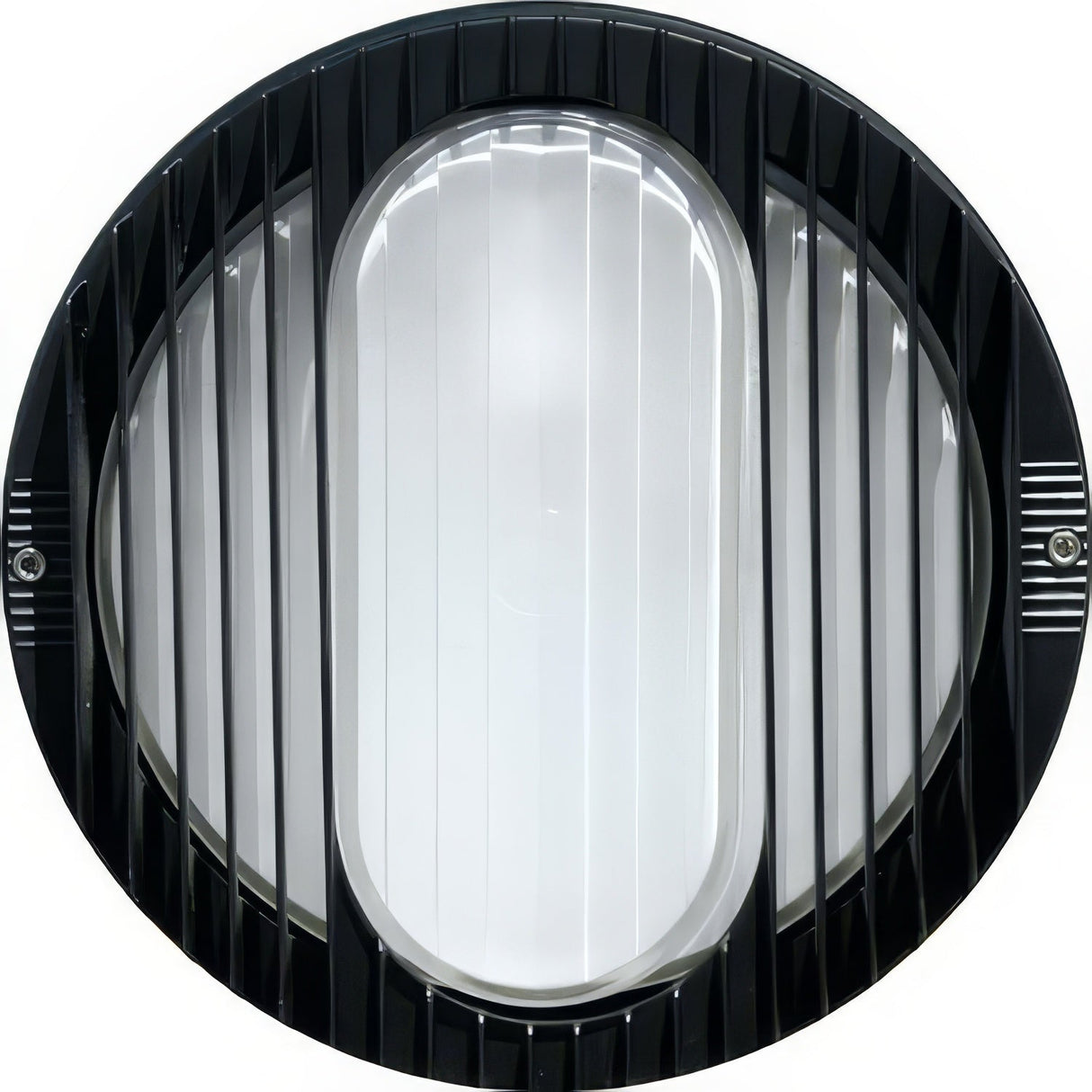 Dabmar Lighting W3050-L7-65K-B black outdoor wall light fixture