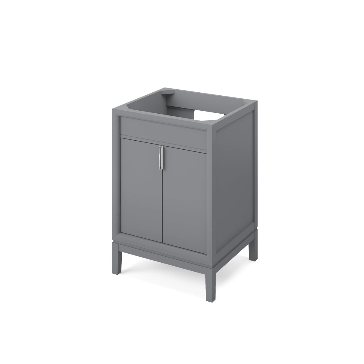 Jeffrey Alexander Theodora 24" Grey Single Sink Bathroom Vanity with Calacatta Vienna Quartz Top - 8 in. Widespread Faucet Top product image 3