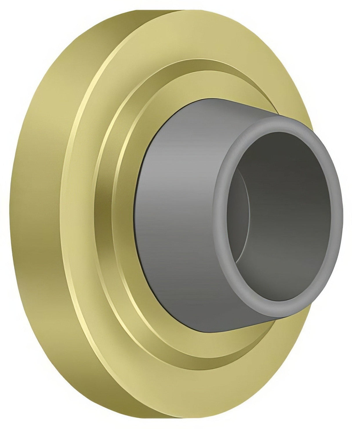 Deltana WB238U3 polished brass wall mount door stop