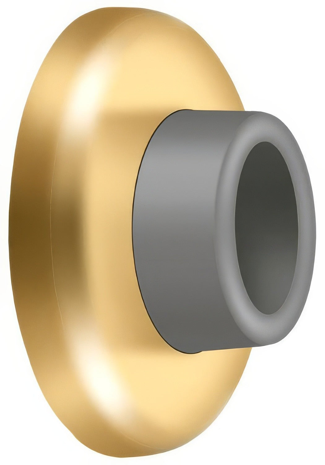 Deltana WB250CR003 lifetime polished brass wall mount door stop