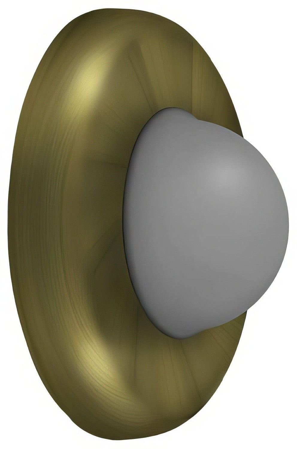 Deltana WBC250U5 antique brass wall mount door stop