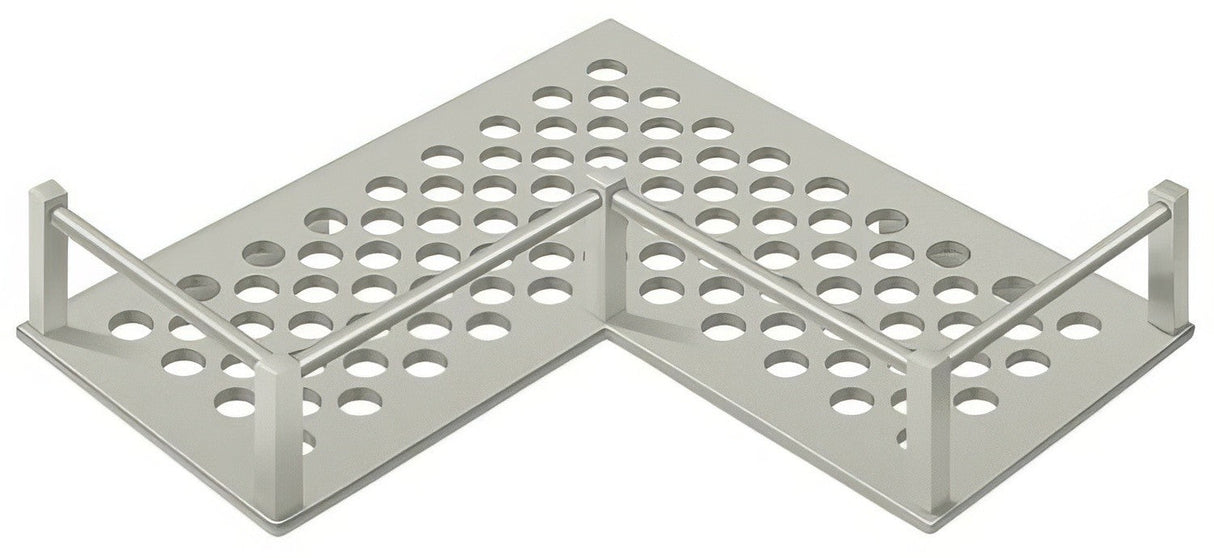 Deltana WBHDUC9U15 satin nickel corner shelf