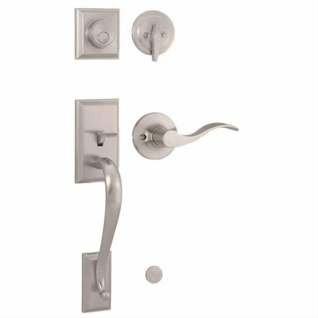 Weslock L2835-NXN0020-X0020 Mercy Dummy Handleset with Left Hand New Haven Lever Satin Nickel