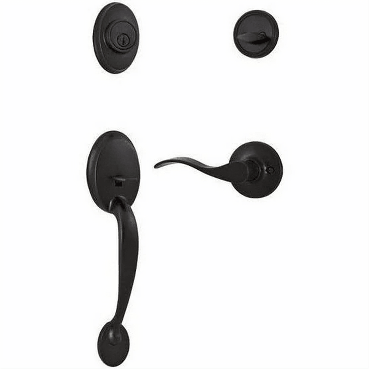 Weslock R2810-1X1R2D-XR2D Hillcrest Single Cylinder Handleset with Right Hand New Haven Lever Oil Rubbed Bronze