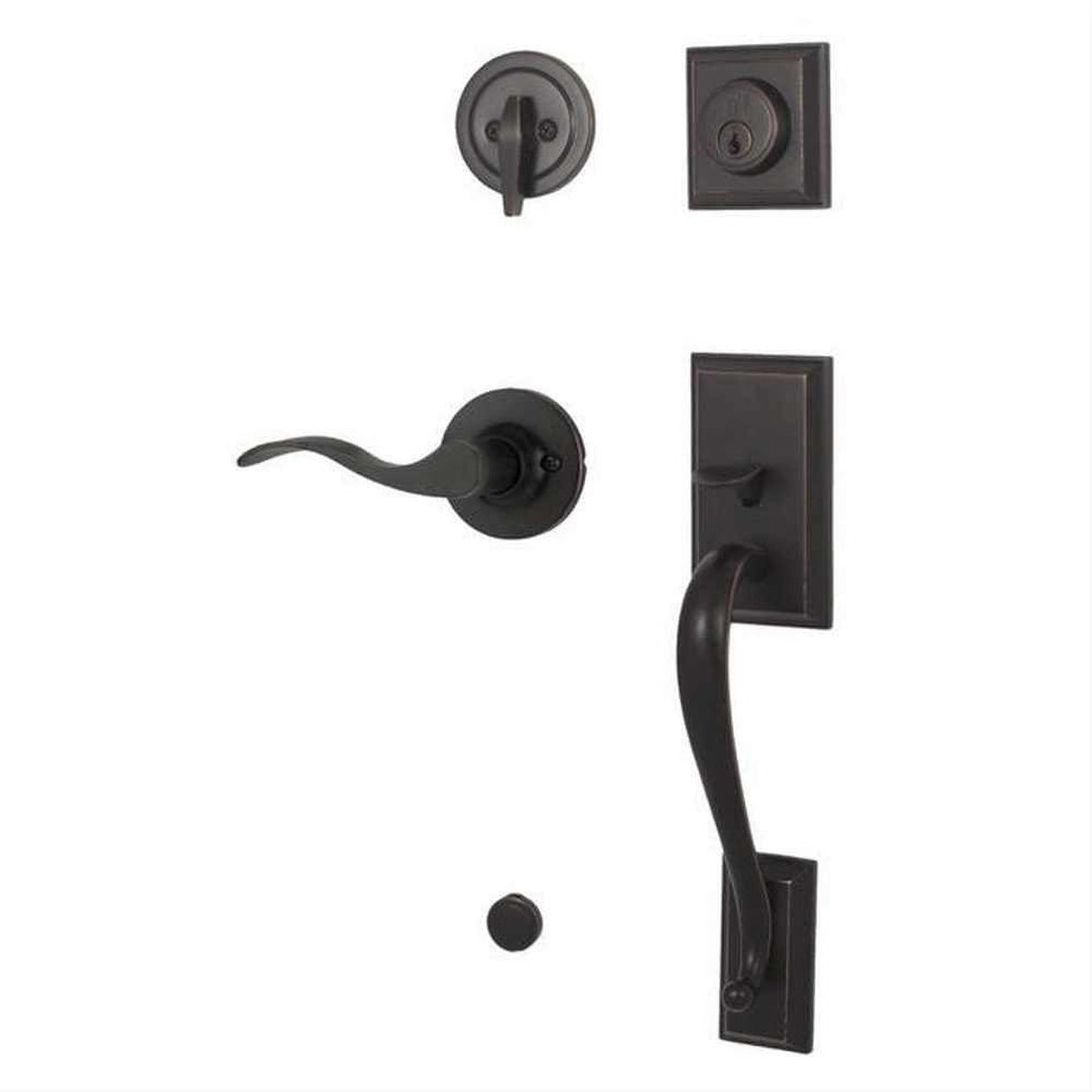 Weslock R2830-1X1FR2D-XFR2D Mercy Single Cylinder Handleset with a New Haven Lever Oil Rubbed Bronze