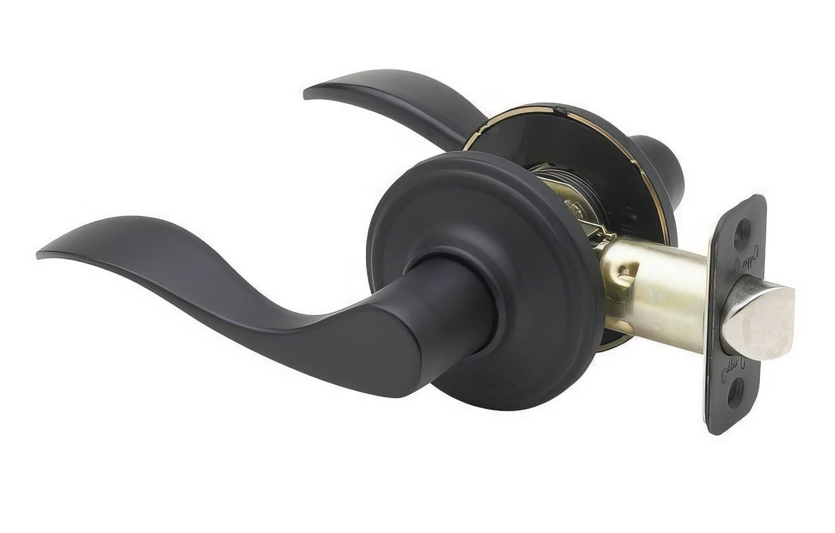 Copper Creek WL2220BC black passage door lever