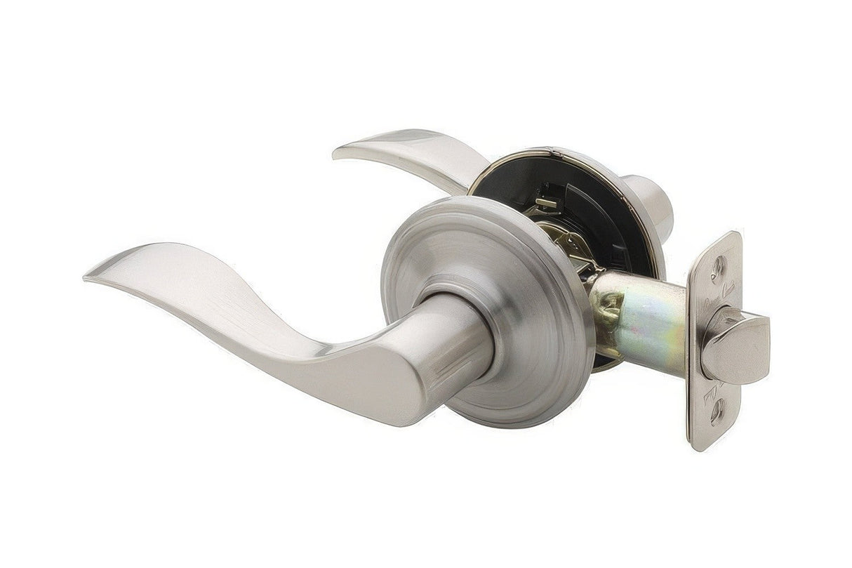 Copper Creek WL2220SS Waverlie passage passage door lever in satin stainless, additional view