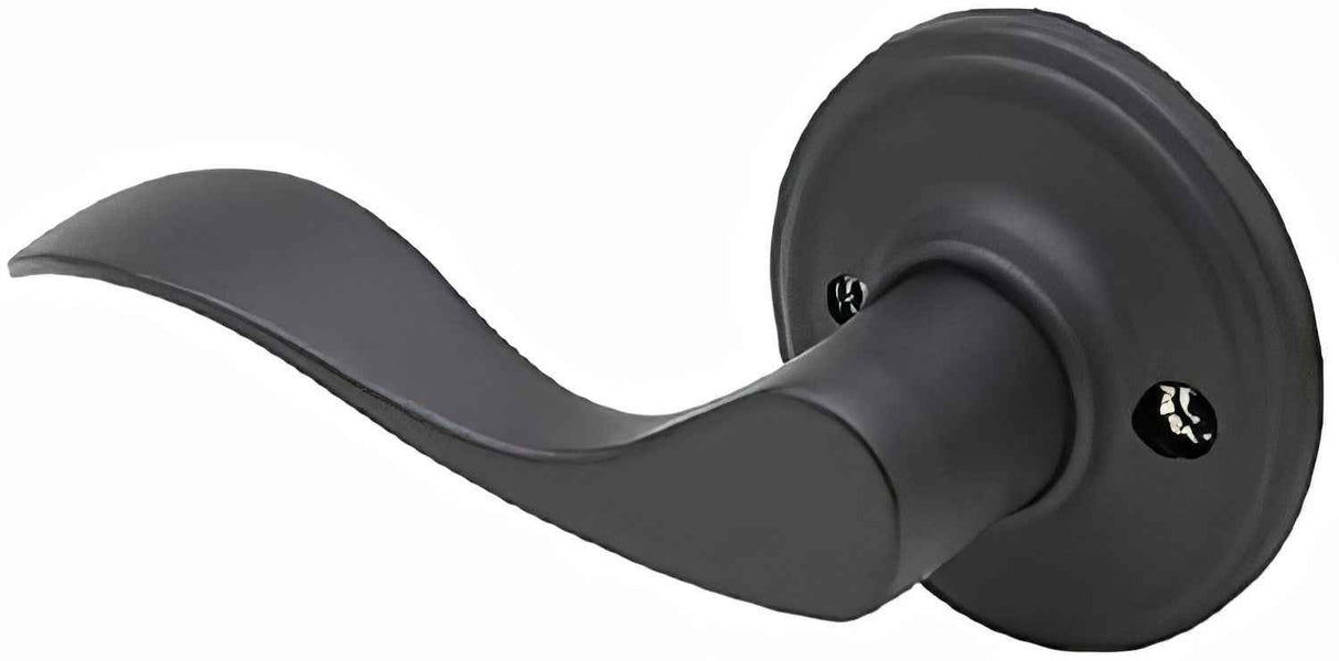 Copper Creek WL2290LHBC black single dummy door lever