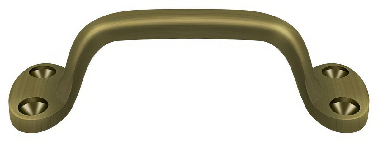 Deltana WP27U5 antique brass cabinet pull