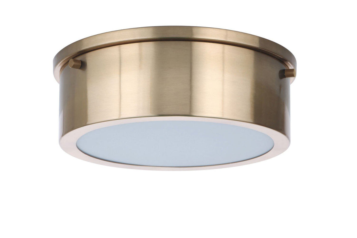 Craftmade X6709-SB-LED satin brass flushmount