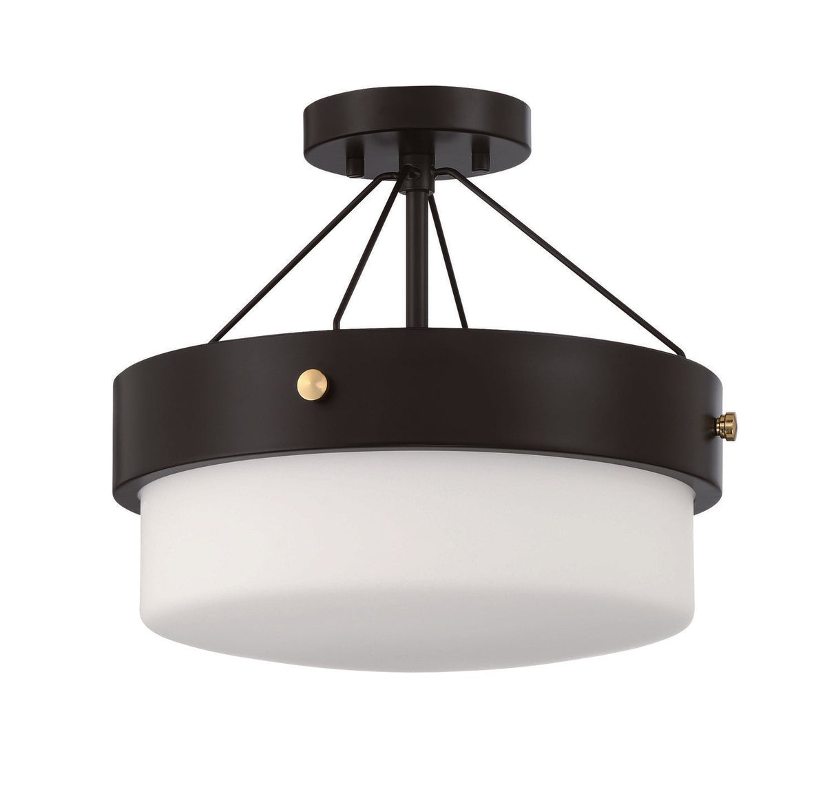 Craftmade XS3213-FB flat black semi flush