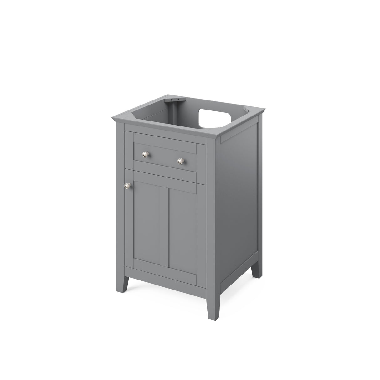 Jeffrey Alexander Chatham 24" Grey Single Sink Bathroom Vanity with Black Granite Top - 8 in. Widespread Faucet Top product image 3