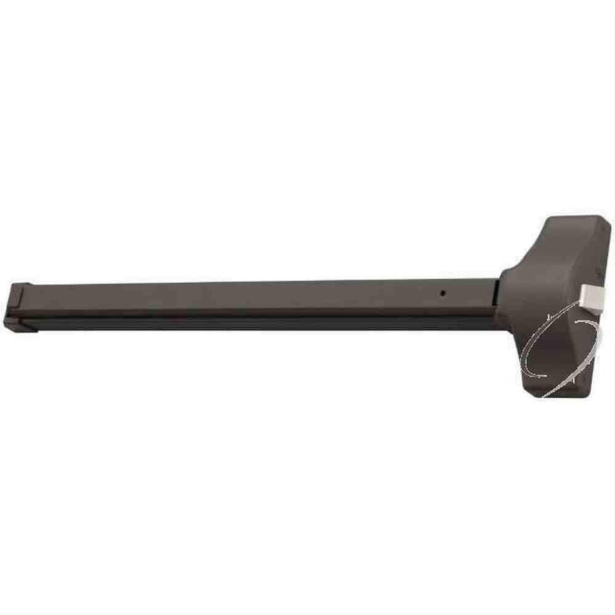 Yale 180036695 1800366 3 Inch Exit Only Economy Rim Exit Device Dark Bronze