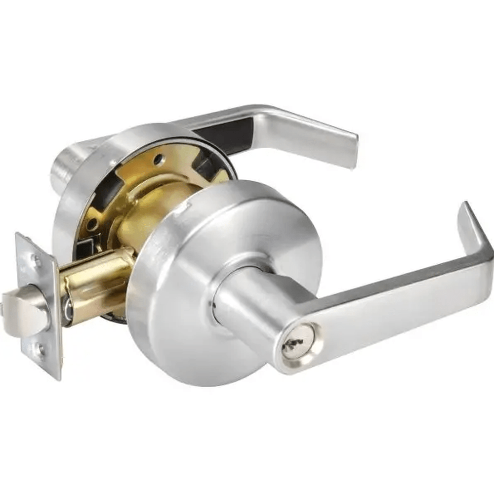 Yale AU4608LN626 satin chrome classroom keyed entry door lever