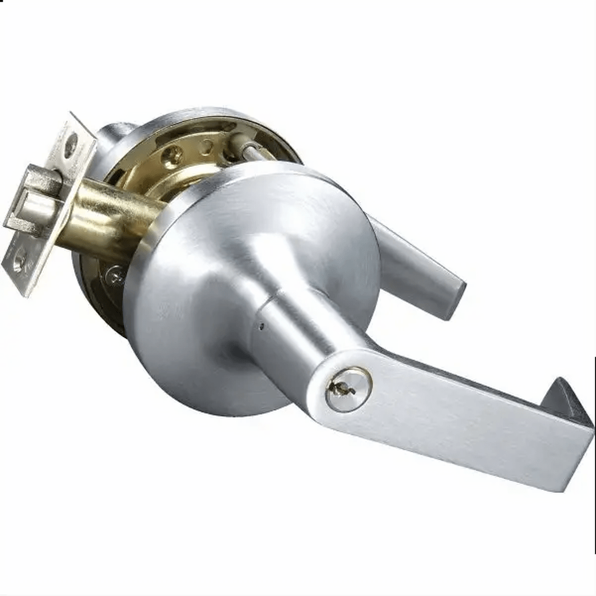Yale AU4708LN626 August Grade 1 Classroom Keyed Entry Door Lever with Para Keyway Satin Chrome