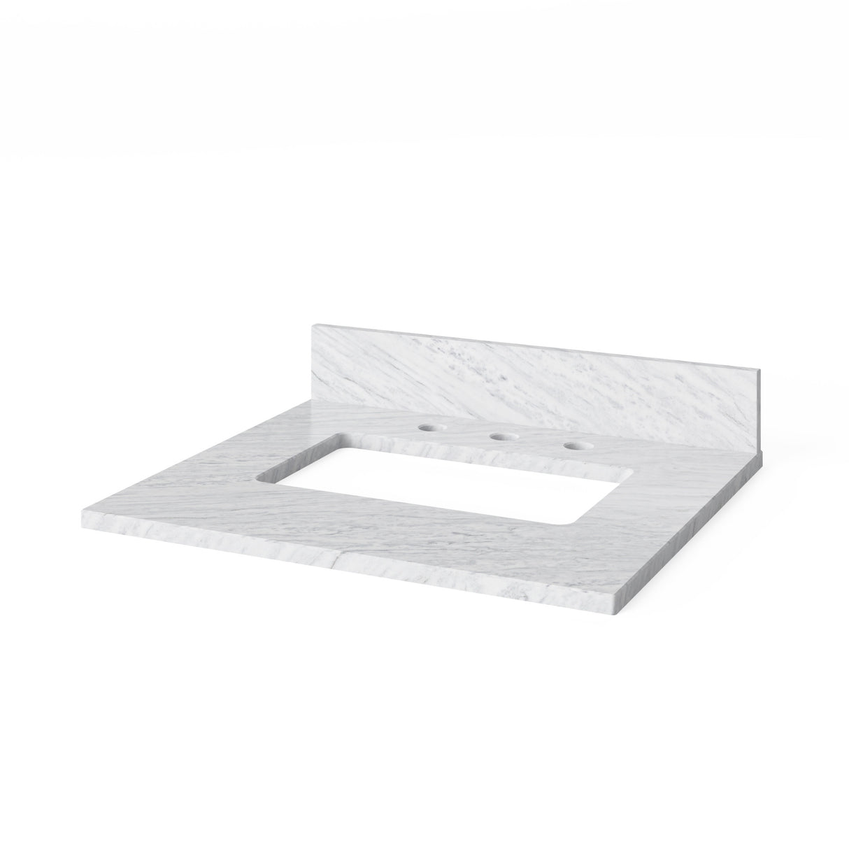 Jeffrey Alexander Cade 24" Grey Single Sink Bathroom Vanity with White Carrara Marble Top - 8 in. Widespread Faucet Top product image 5