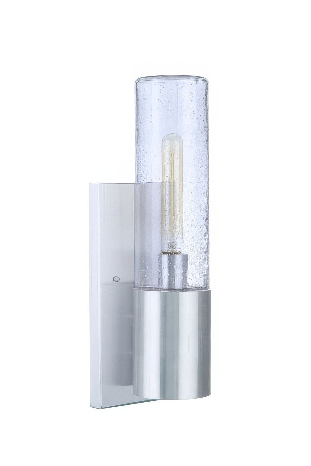 Craftmade ZA3900-SA-LED-LED Sabre 1 Light Outdoor Wall Mount w/ LED Accent Satin Aluminum
