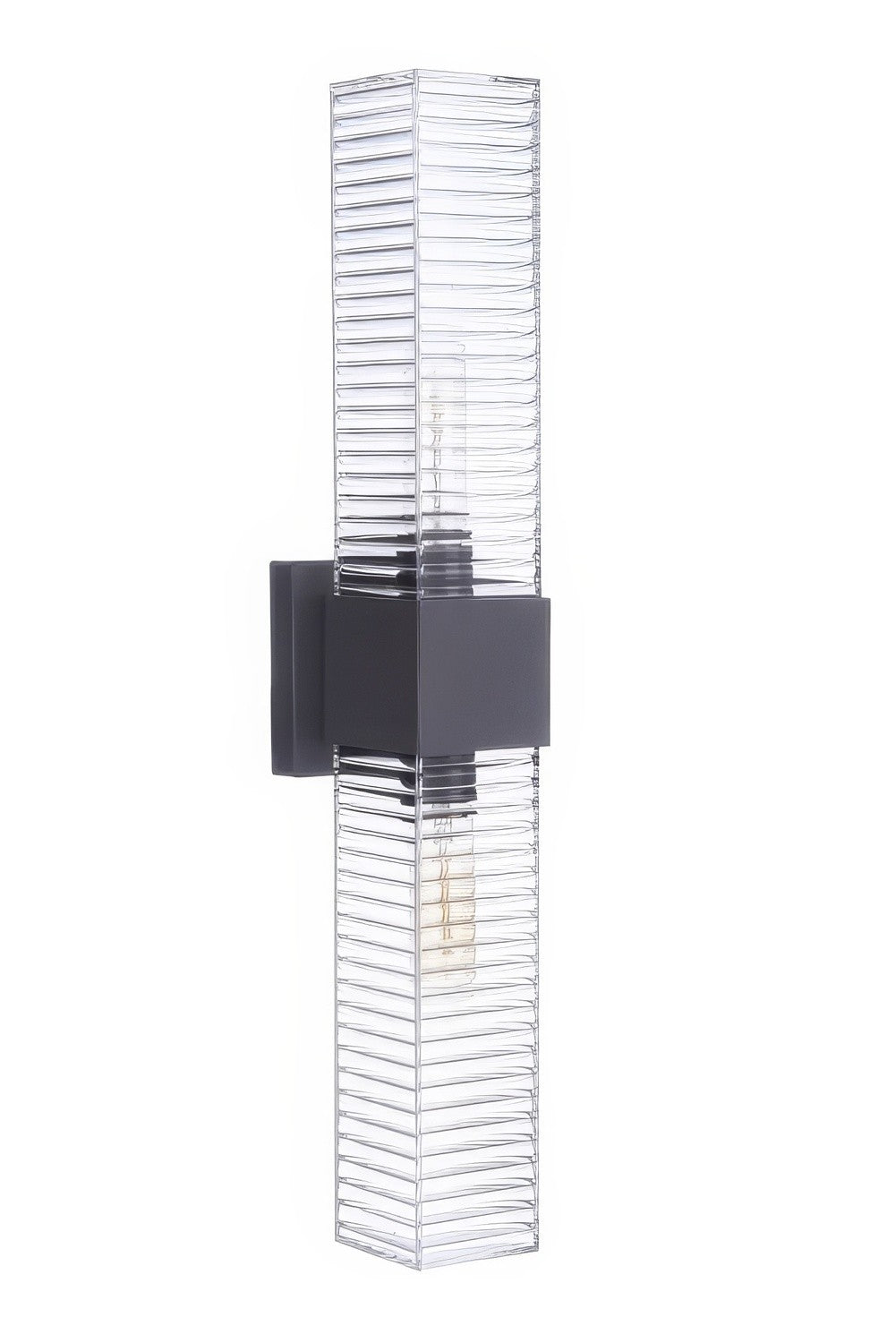 Craftmade ZA4510-MN Ridge 24" 2 Light Outdoor LED Wall Mount Midnight
