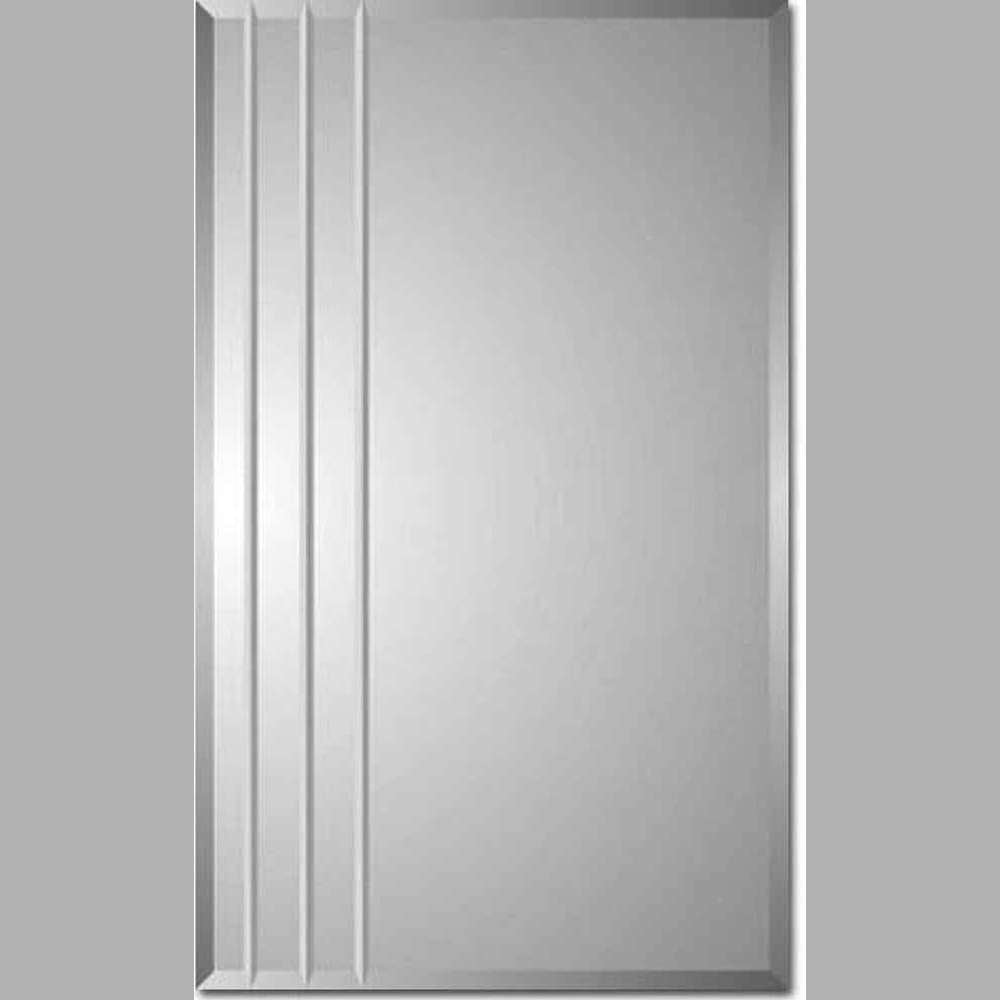 Zaca 23-2-26-00 Rigel Beveled with Three V-grooves Medicine Cabinet