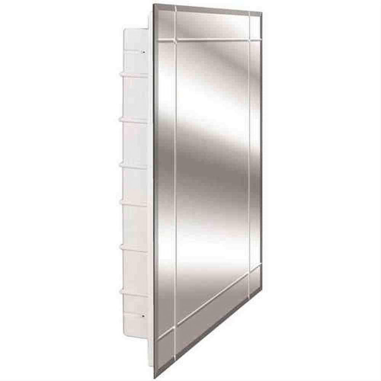 Zaca 24-2-26-00 Vega Beveled with Four V-grooves Medicine Cabinet