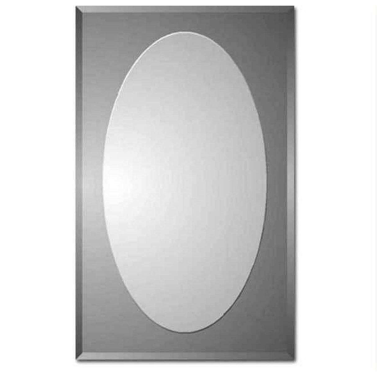 Zaca 42-2-26-00 Procyon Polished Oval on Beveled Smoke Tint Medicine Cabinet