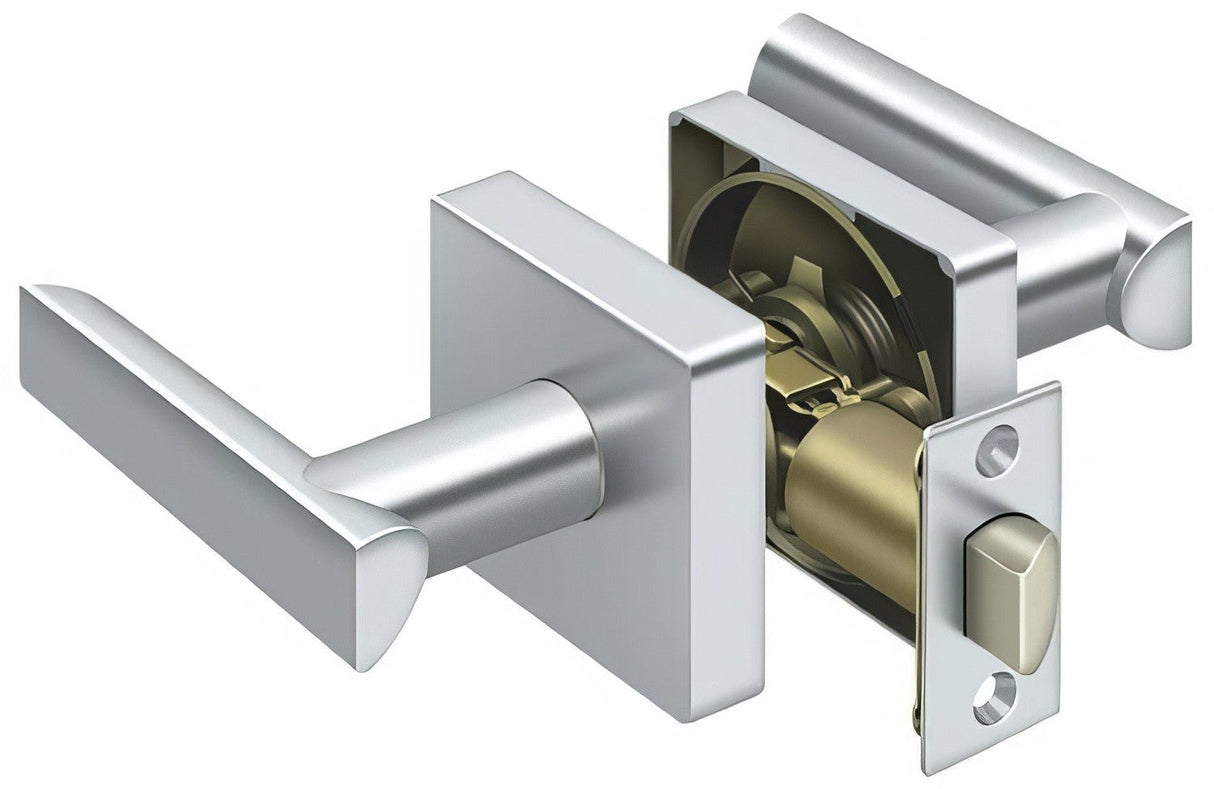 Deltana ZLLS3U26 bright chrome passage door lever